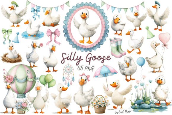 Download Silly Goose Clipart Bundle - Premium Resources